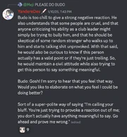 BudosReactionOfBeingCalledABadClubLeader