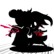 Silhouette sprite art for homicide.