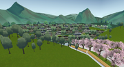 Buraza town from mountains