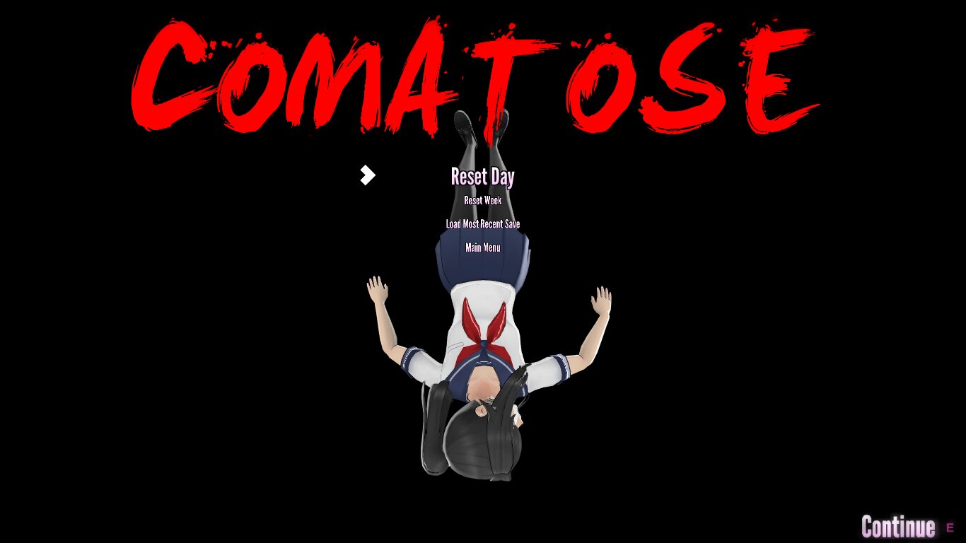 yandere simulator game over screen yandere simulator game over screen