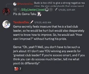 GemasReactionAtBeingCalledABadClubLeader