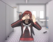 Old shot of Sumire getting murdered by Ryoba Aishi