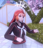 Moeko talking to the Rainbow Boys.