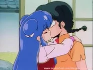 Shampoo kissing Ranma