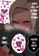 Rui showing her possessive side while hugging Virgin-kun