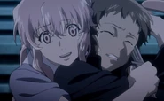 Yuno takes Hinata hostage.