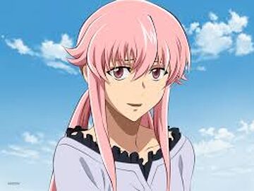 Athah Anime Mirai Nikki Yuno Gasai Future Diary Pink Hair Yandere
