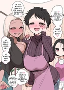 Rui introducing Virgin-kun to her family