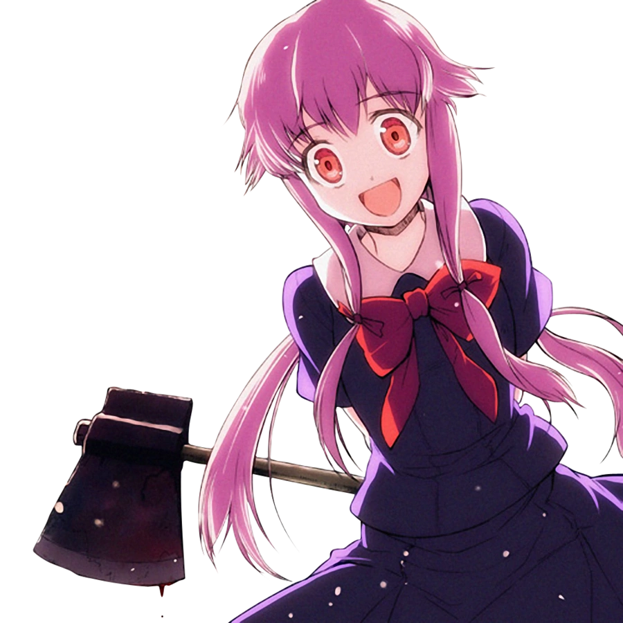 Athah Anime Mirai Nikki Yuno Gasai Future Diary Pink Hair Yandere