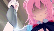 Satou with a knife