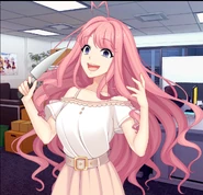 Nemu wielding a knife
