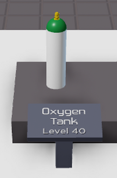 Oxygen tank levels outlet