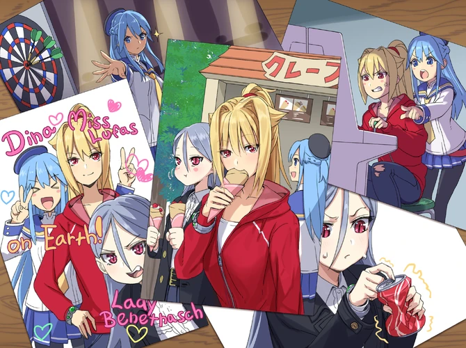 The girls are having fun on Earth!