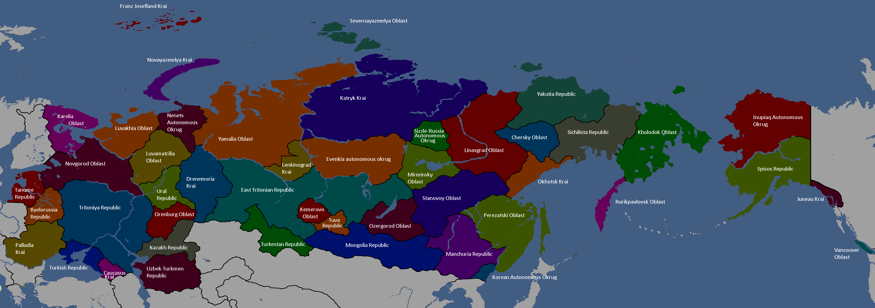 File:Flag-Map of Russia without Autonomous Okrugs and Republics