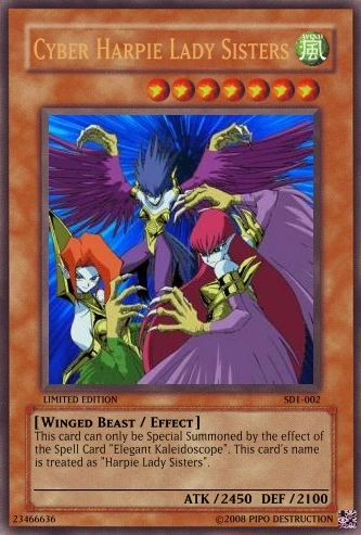 Cyber Harpie Lady Sisters | Yu-Gi-Oh Card Maker Wiki | Fandom Cyber Harpie Lady Sisters | Yu-Gi-Oh Card Maker Wiki | Fandom