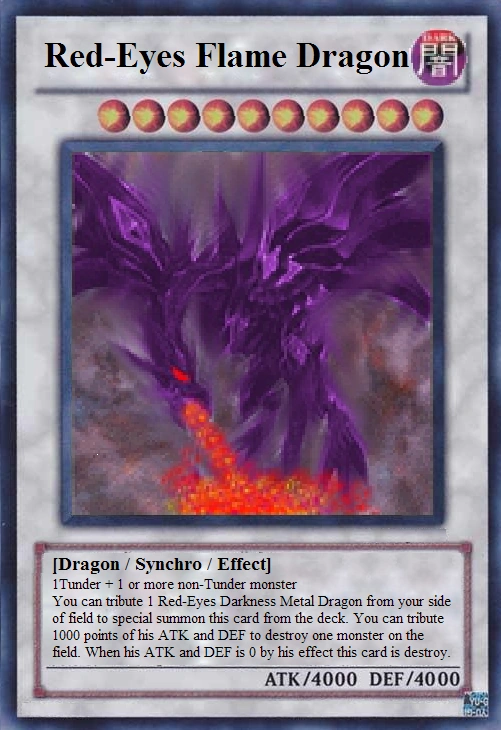 Red Eyes Flame Dragon | Yu-Gi-Oh Card Maker Wiki | Fandom