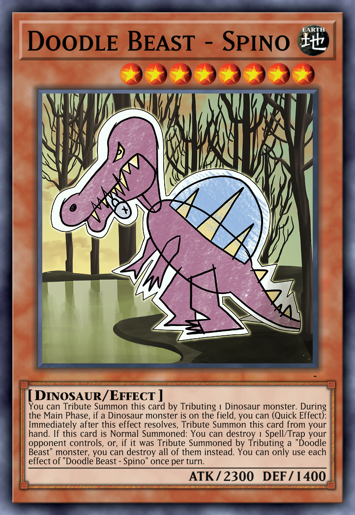 Doodle Beast - Spino | Yu-Gi-Oh Card Maker Wiki | Fandom