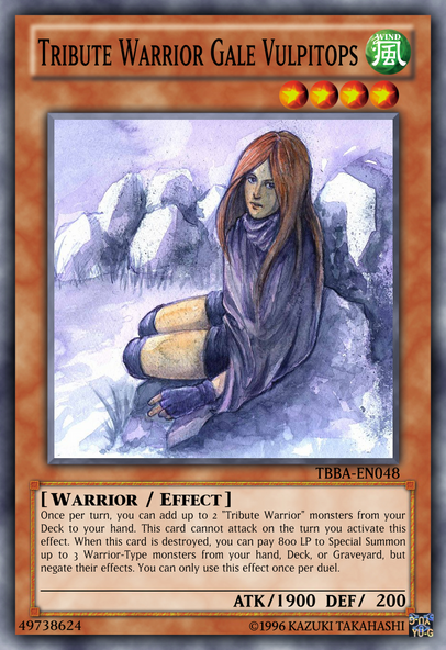 Tribute Warrior Gale Vulpitops, Yu-Gi-Oh Card Maker Wiki