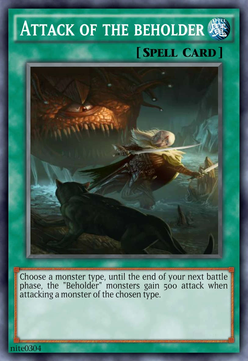 Beholder YuGiOh Card Maker Wiki Fandom