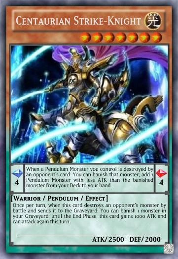 Centaurian Strike-Knight | Yu-Gi-Oh Card Maker Wiki | Fandom