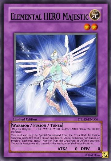 Elemental HERO Majestic | Yu-Gi-Oh Card Maker Wiki | Fandom