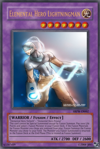 Elemental HERO Lightningman | Yu-Gi-Oh Card Maker Wiki | Fandom