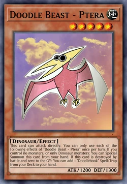 Doodle Beast - Ptera | Yu-Gi-Oh Card Maker Wiki | Fandom