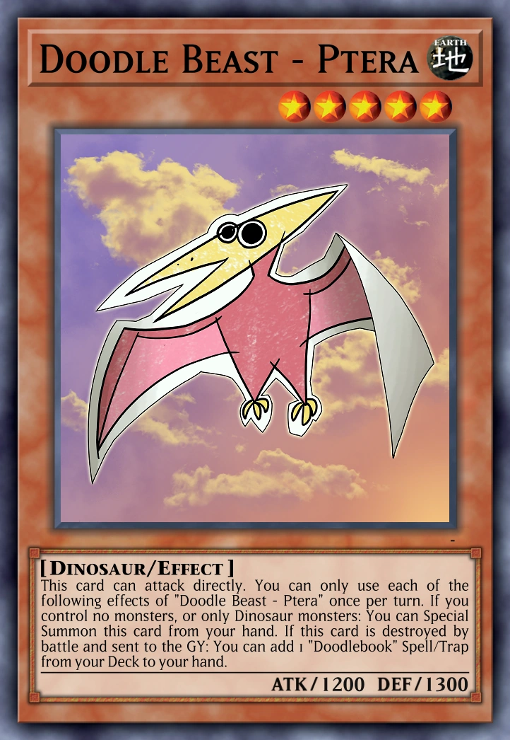 Doodle Beast - Ptera | Yu-Gi-Oh Card Maker Wiki | Fandom Doodle Beast - Ptera | Yu-Gi-Oh Card Maker Wiki | Fandom