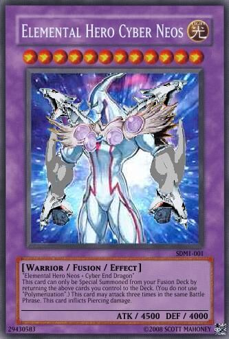 Elemental Hero Cyber Neos Yu Gi Oh Card Maker Wiki Fandom