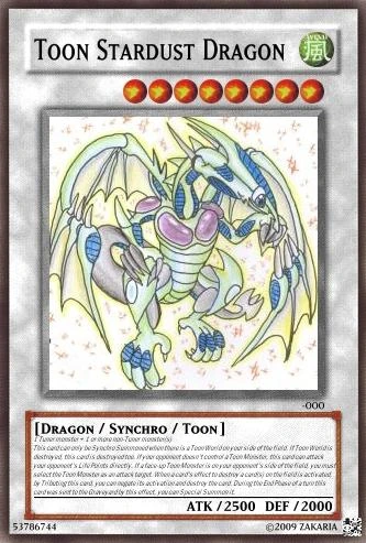 Toon Stardust Dragon Yu Gi Oh Card Maker Wiki Fandom