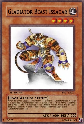 Gladiator Beast Issagar | Yu-Gi-Oh Card Maker Wiki | Fandom