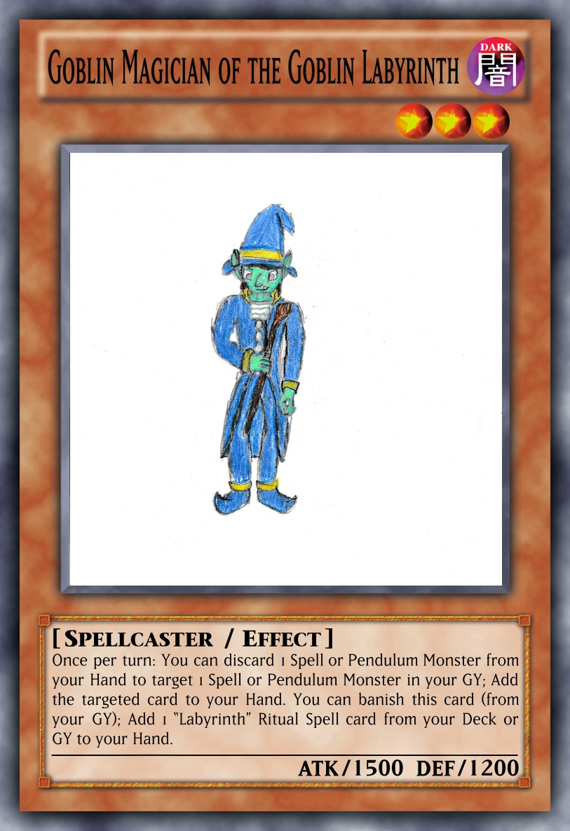 Goblin Magician of the Goblin Labyrinth | Yu-Gi-Oh Card Maker Wiki | Fandom