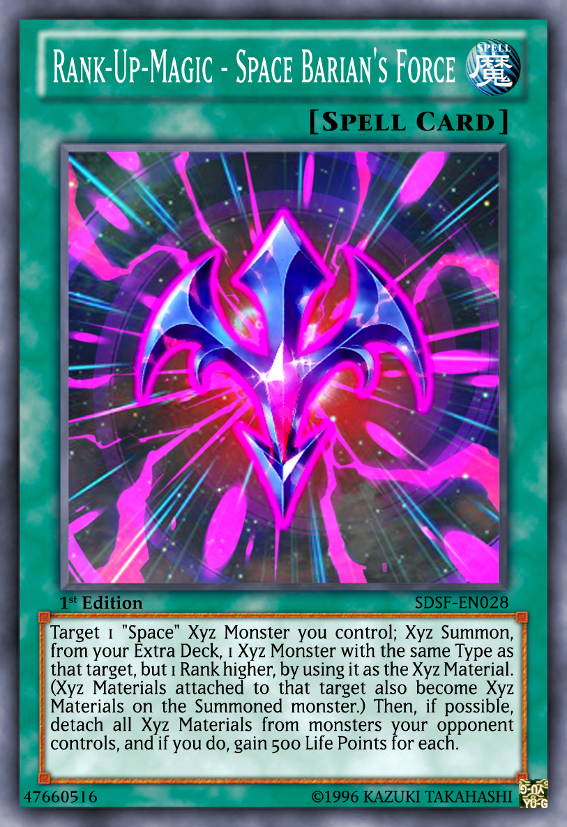 Rank Up Magic Space Barian S Force Yu Gi Oh Card Maker Wiki Fandom