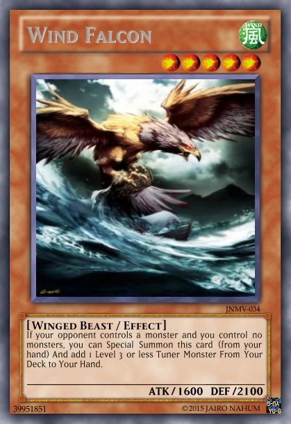 Wind Falcon | Yu-Gi-Oh Card Maker Wiki | Fandom