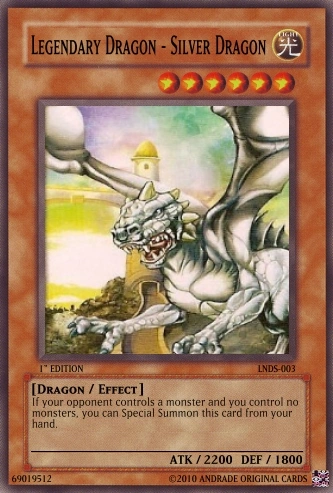 Legendary Dragon - Silver Dragon | Yu-Gi-Oh Card Maker Wiki | Fandom