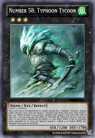 Number 58: Typhoon Tycoon | Yu-Gi-Oh Card Maker Wiki | Fandom
