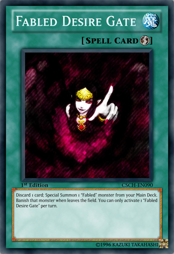 Fabled Desire Gate Yu Gi Oh Card Maker Wiki Fandom