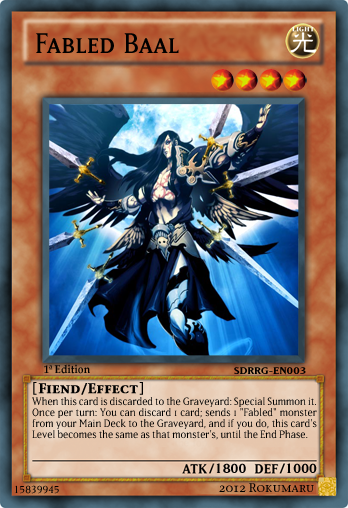 Fabled Baal Yu Gi Oh Card Maker Wiki Fandom