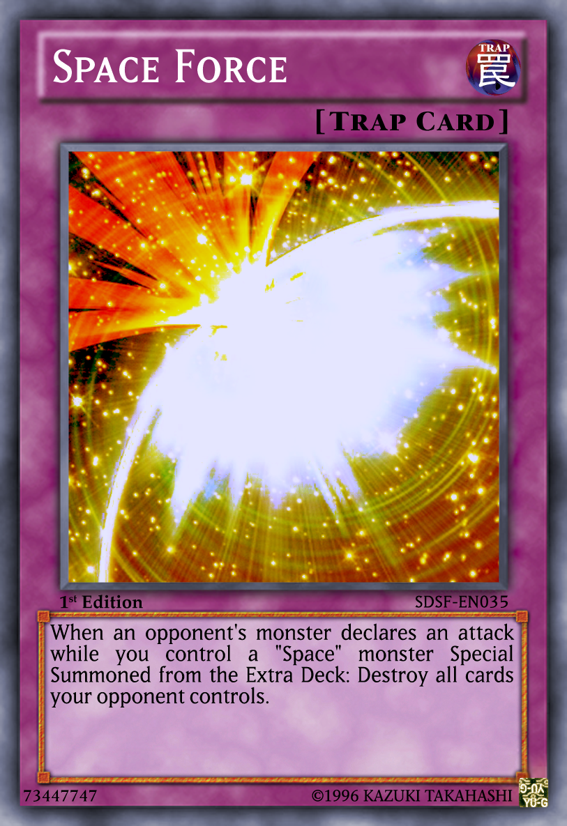 Space Force Yu Gi Oh Card Maker Wiki Fandom