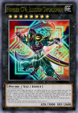 Number C74: Illusion Swordsman | Yu-Gi-Oh Card Maker Wiki | Fandom