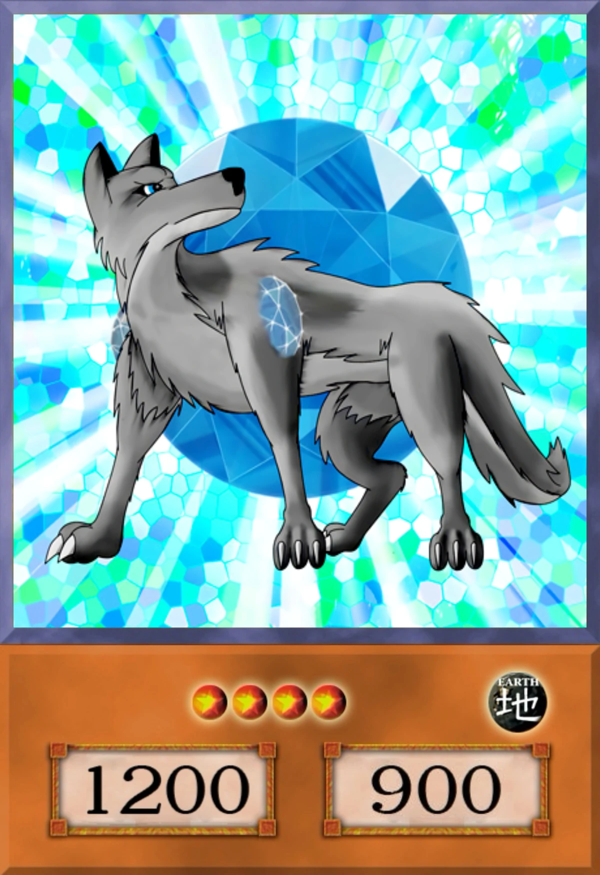 Crystal Beast Diamond Wolf | Yu-Gi-Oh Card Maker Wiki | Fandom