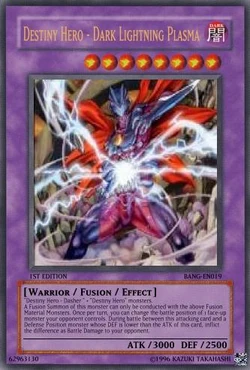 Destiny HERO - Dark Lightning Plasma | Yu-Gi-Oh Card Maker Wiki | Fandom