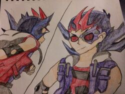 Yuma vs number 88 dark yuma by michaelthedragon39-d737bkf
