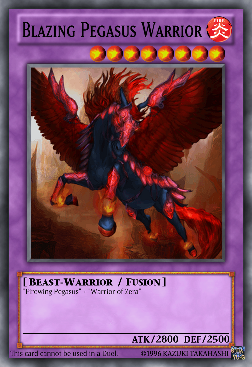 Blazing Pegasus Warrior | Yu-Gi-Oh Card Maker Wiki | Fandom Blazing Pegasus Warrior | Yu-Gi-Oh Card Maker Wiki | Fandom