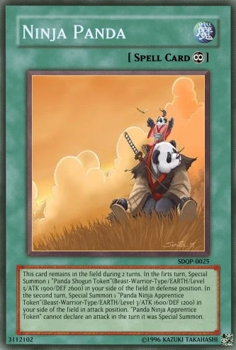 Ninja Panda | Yu-Gi-Oh Card Maker Wiki | Fandom Ninja Panda | Yu-Gi-Oh Card Maker Wiki | Fandom