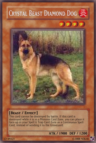 Crystal Beast Diamond Dog Yu Gi Oh Card Maker Wiki Fandom