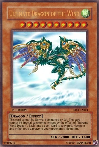Ultimate Dragon of the Wind | Yu-Gi-Oh Card Maker Wiki | Fandom