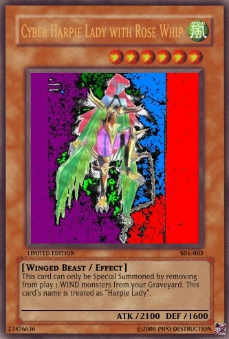 Card Artworks:Cyber Harpie Lady with Rose Whip | Yu-Gi-Oh Card Maker Wiki |  Fandom