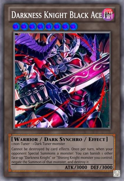 Darkness Knight Black Ace | Yu-Gi-Oh Card Maker Wiki | Fandom Darkness Knight Black Ace | Yu-Gi-Oh Card Maker Wiki | Fandom