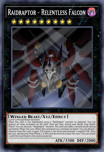 Raidraptor - Relentless Falcon | Yu-Gi-Oh Card Maker Wiki